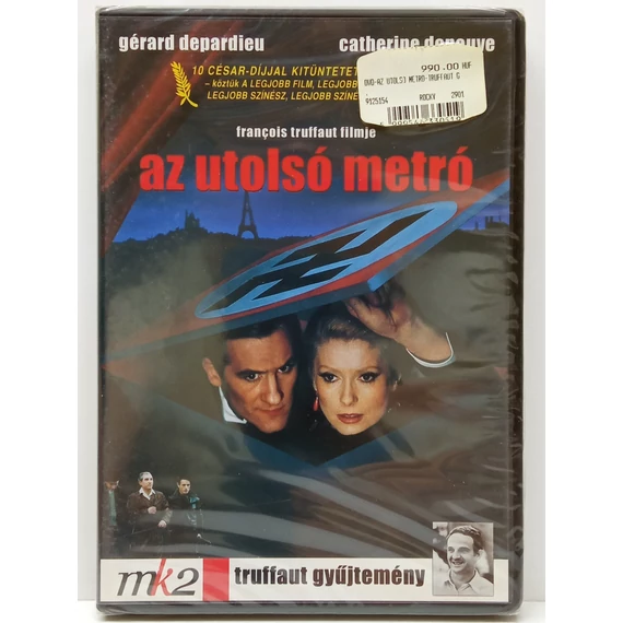 Az utolsó metró - Gérard Depardieu, Catherine Deneuve - új, fóliás DVD