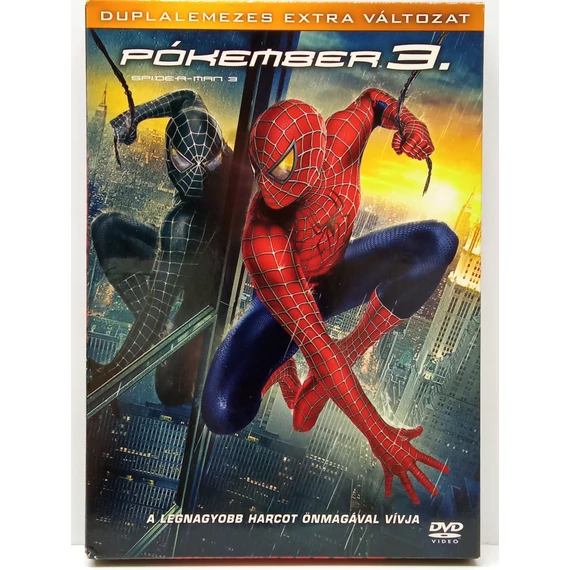 Pókember 3. - Tobey Maguire - papírfeknis, karcmentes, 2 DVD