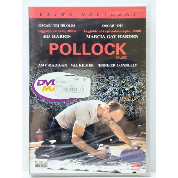 Pollock - Ed Harris, Marcia Gay Harden, Val Kilmer, Jennifer Connelly - új, fóliás DVD