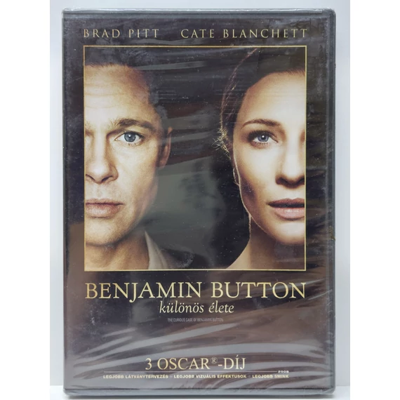 Benjamin Button különös élete - Brad Pitt, Cate Blanchett - új, fóliás DVD