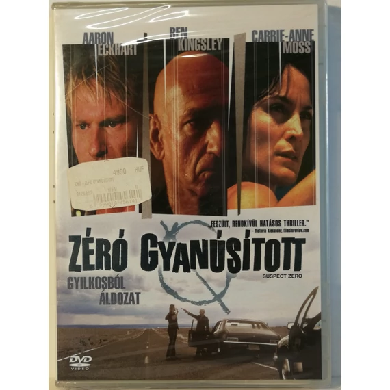 Zéró gyanúsított - Aaron Eckhart, Ben Kingsley, Carrie-Anne Moss - új, fóliás DVD