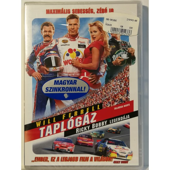 Taplógáz - Ricky Bobby legendája - Will Ferrell, John C. Reilly - új, fóliás DVD