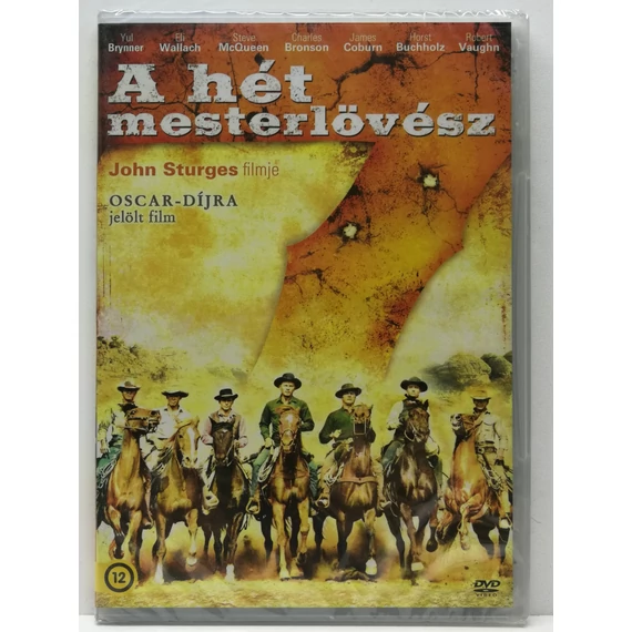 A hét mesterlövész - Yul Brynner, Steve McQueen, Eli Wallach - új, fóliás DVD