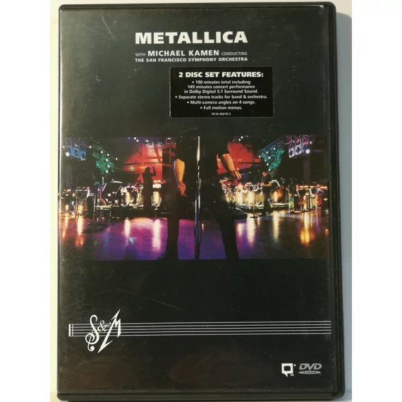 Metallica - S & M - with Michael Kamen conducting The San Francisco Symphony Orchestra - 2 DVD