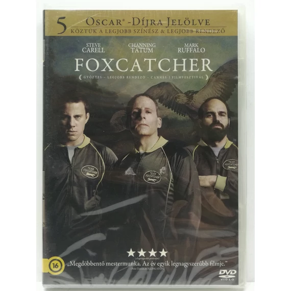 Foxcatcher - Channing Tatum, Mark Ruffalo, Steve Carell - új, fóliás DVD