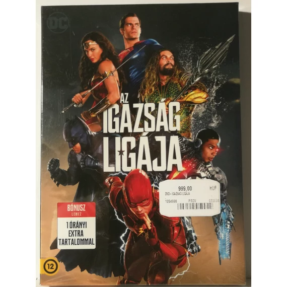 Az igazság ligája - papírfeknis - Ben Affleck, Jason Momoa, Henry Cavill - új, fóliás DVD