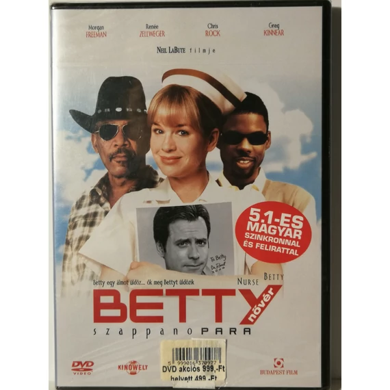 Betty Nővér - Morgan Freeman, Renée Zellweger, Chris Rock - új, fóliás DVD