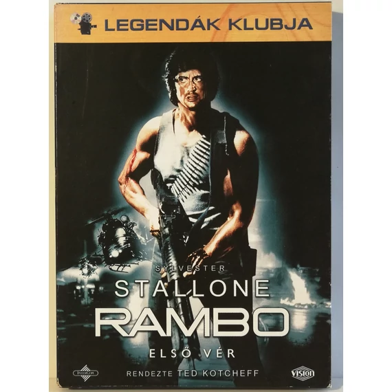 Rambo - Első vér - Sylvester Stallone - papírfeknis, Legendák Klubja kiadás - karcmentes DVD
