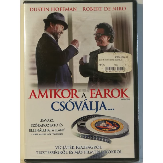 Amikor a farok csóválja... - Robert De Niro, Dustin Hoffman - új, fóliás DVD